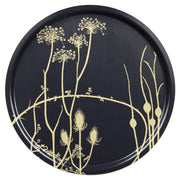 Marimekko Vuoren Kasvit Straw / Black Large Serving Tray
