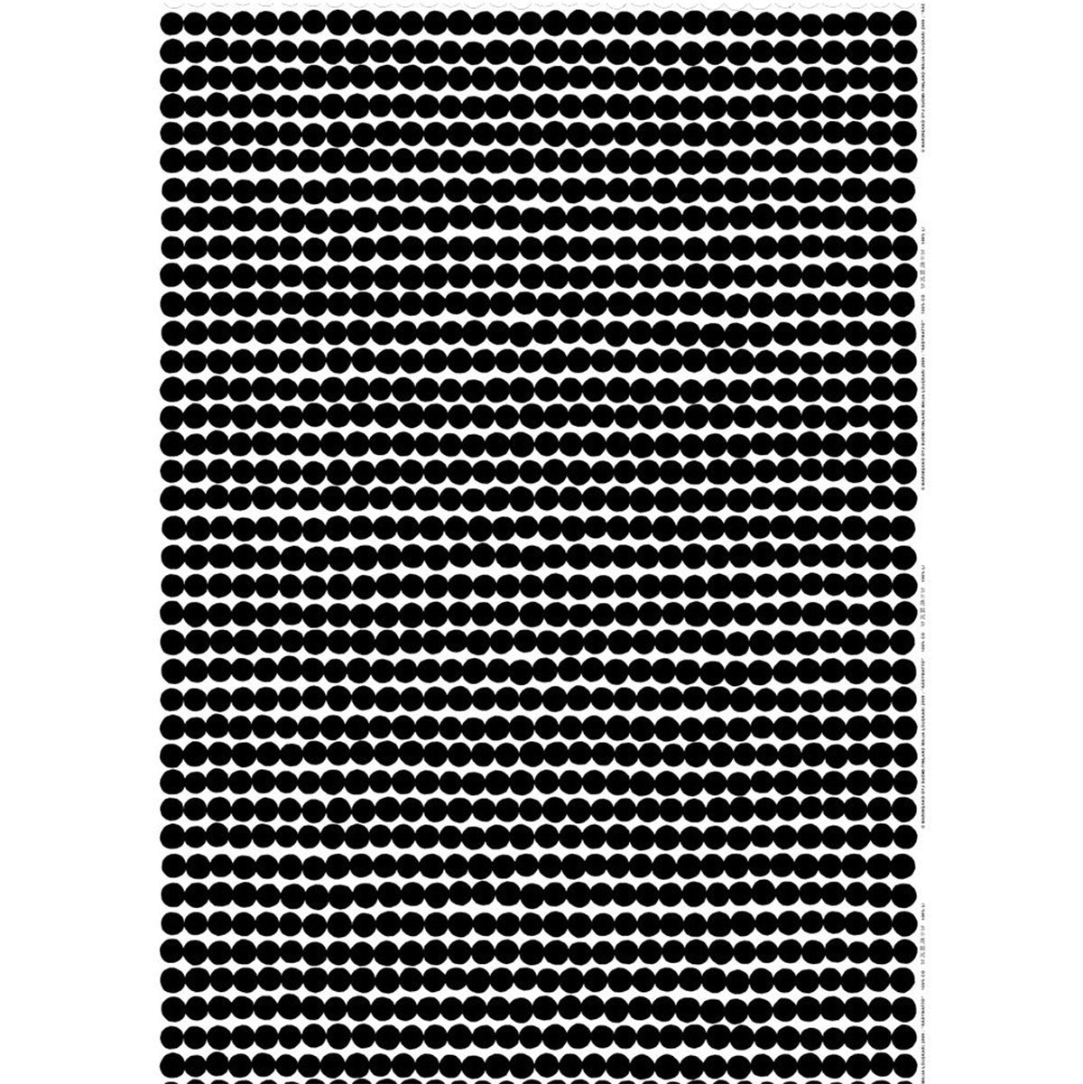 Marimekko Rasymatto White / Black Medium Weight Cotton Fabric