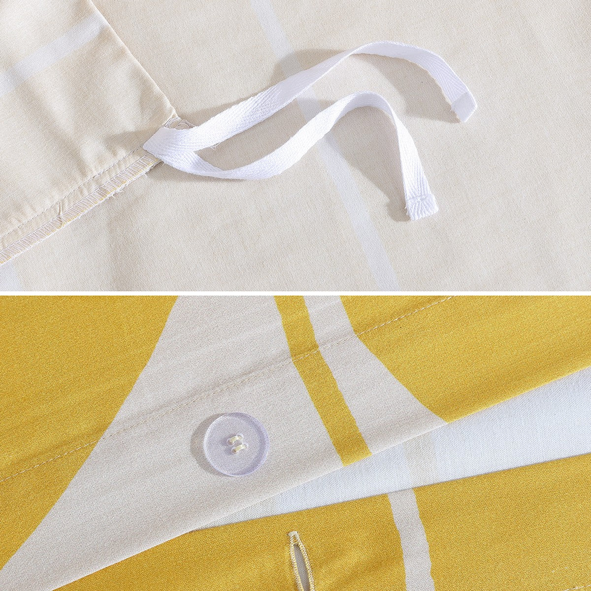 Marimekko Vesi Unikko Yellow / Beige Duvet Cover Set - King