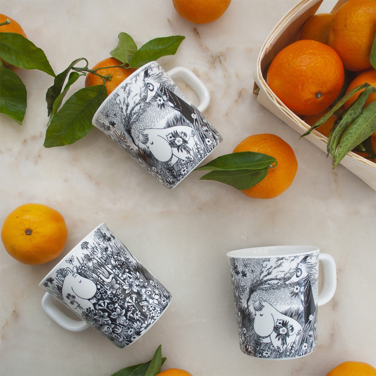 Moomin Graphic Black / White Children's Mug