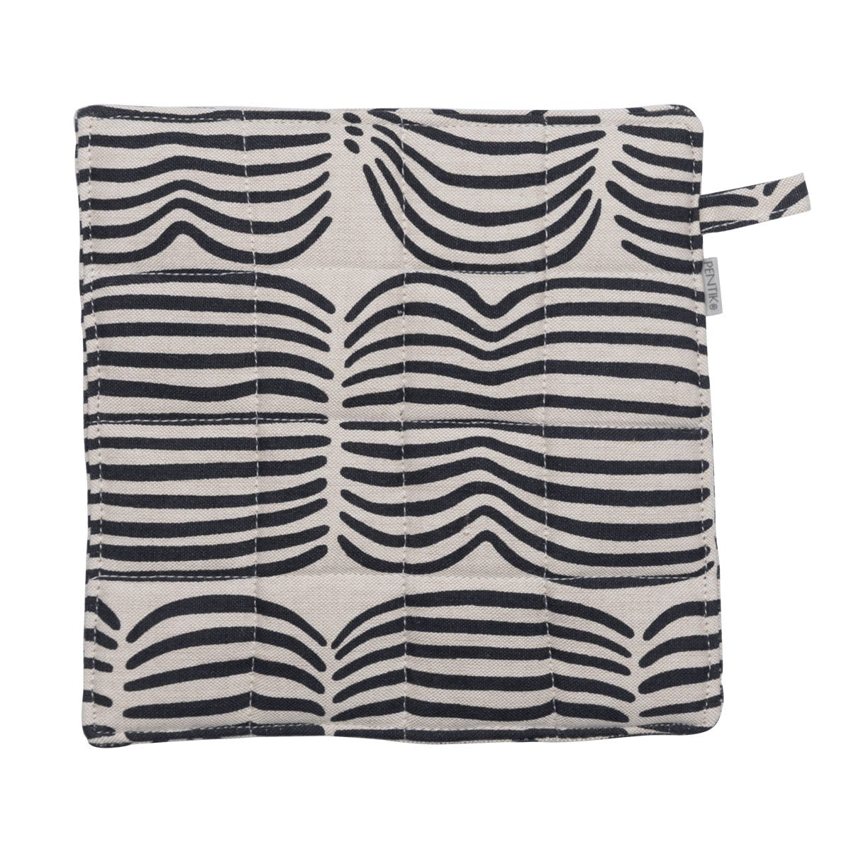 Pentik Vilja Beige / Black Potholder