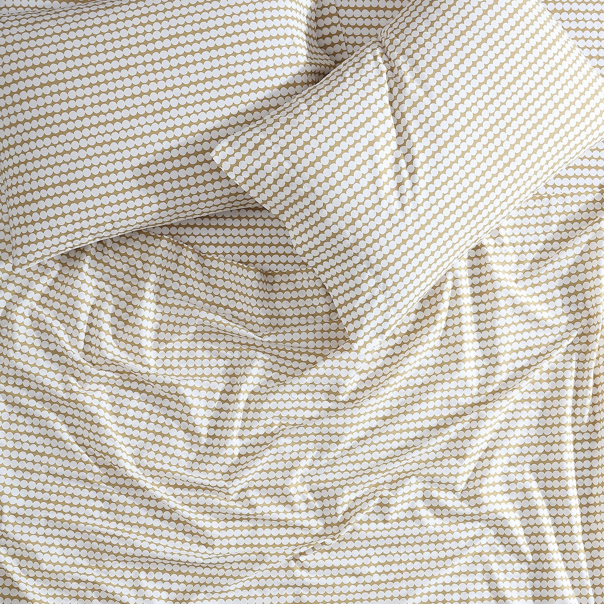 Marimekko Pikku Rasymatto Beige / White Queen Sheet Set