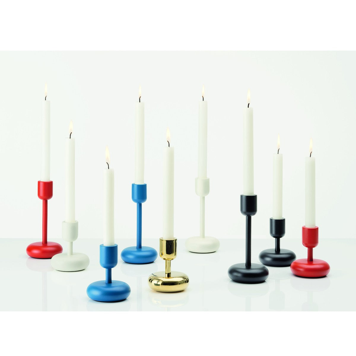 iittala Nappula Dark Grey Short Candle Holder