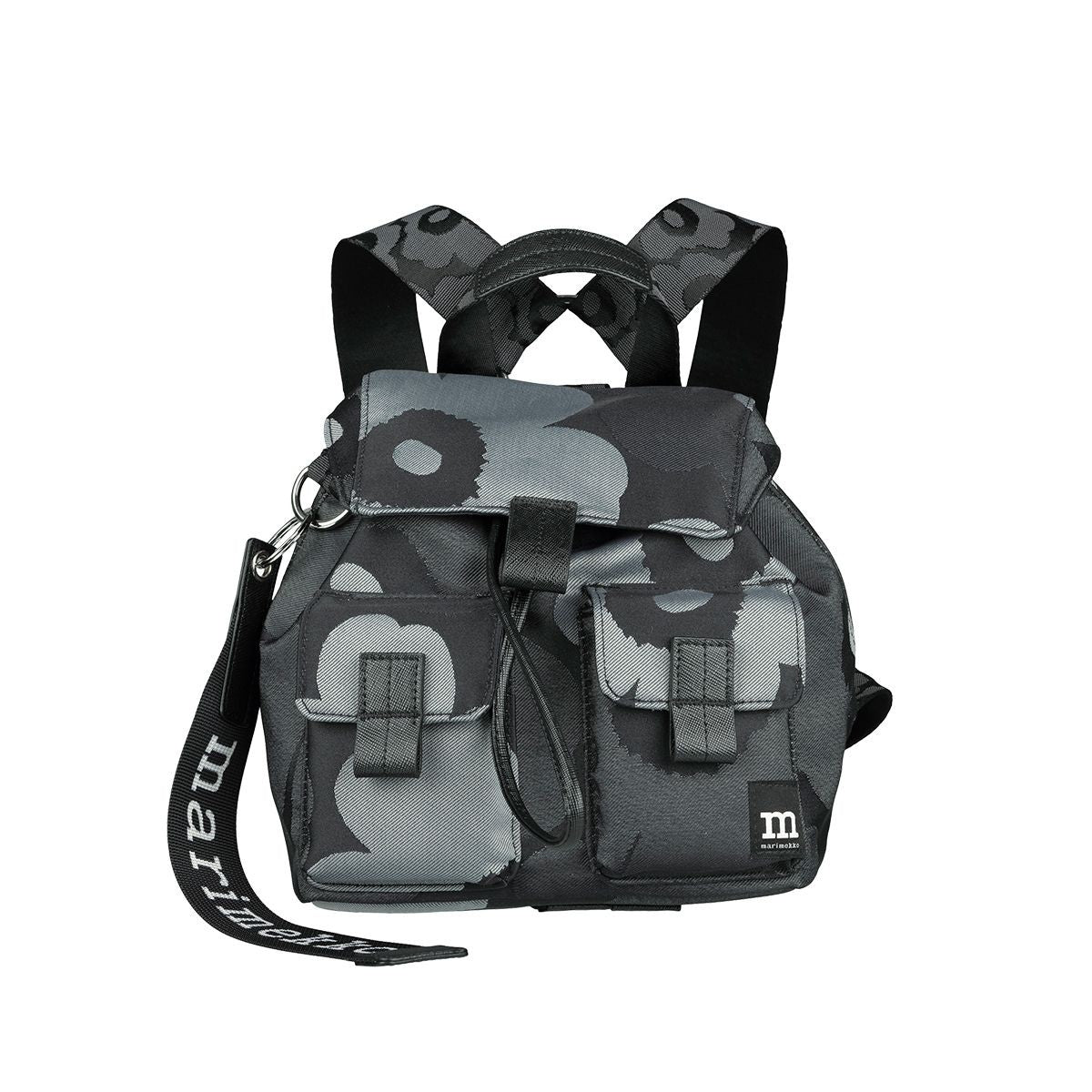 Marimekko Unikko Black / Grey Mini Everyday Backpack