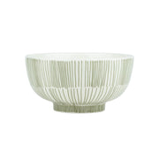 Marimekko Kukat Puhkeavat Green / White Footed Dessert Bowl