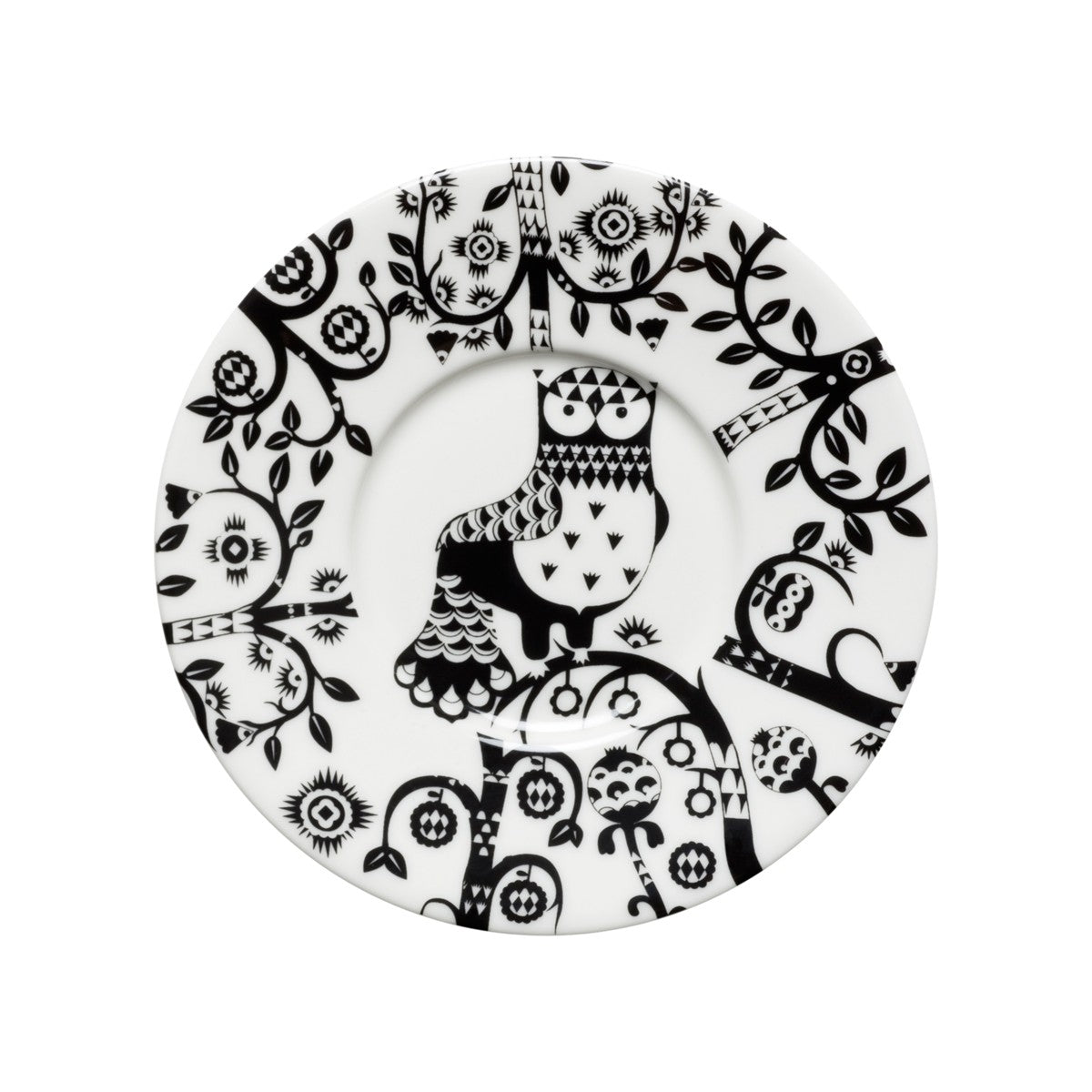 iittala Taika White / Black Coffee Cup and Saucer