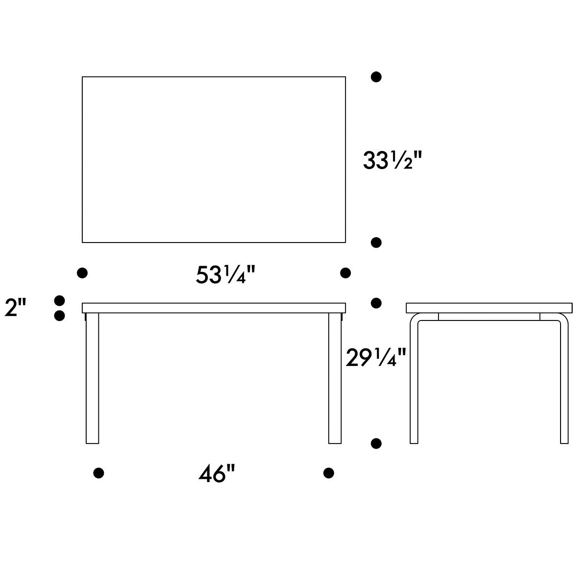 Artek Alvar Aalto 82B Table