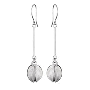 Kalevala Snowflower Silver Dangle Earrings