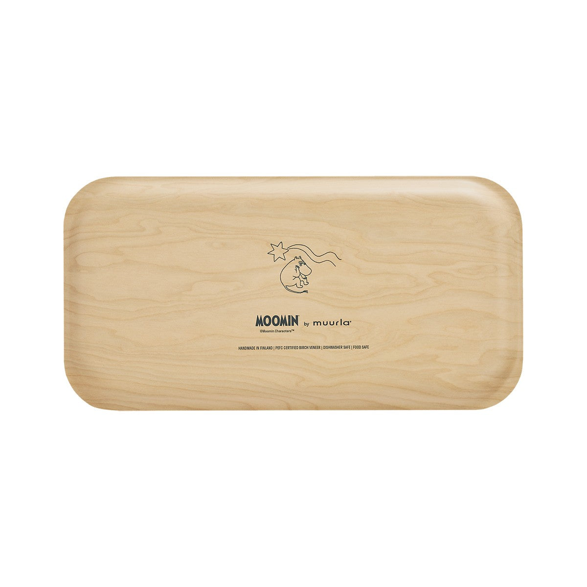 Muurla Moomin The Rush Wood / Black Tray