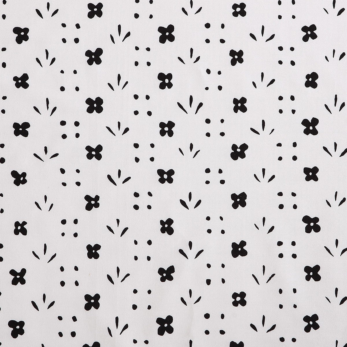 Marimekko Kukkaketo White / Black Queen Sheet Set