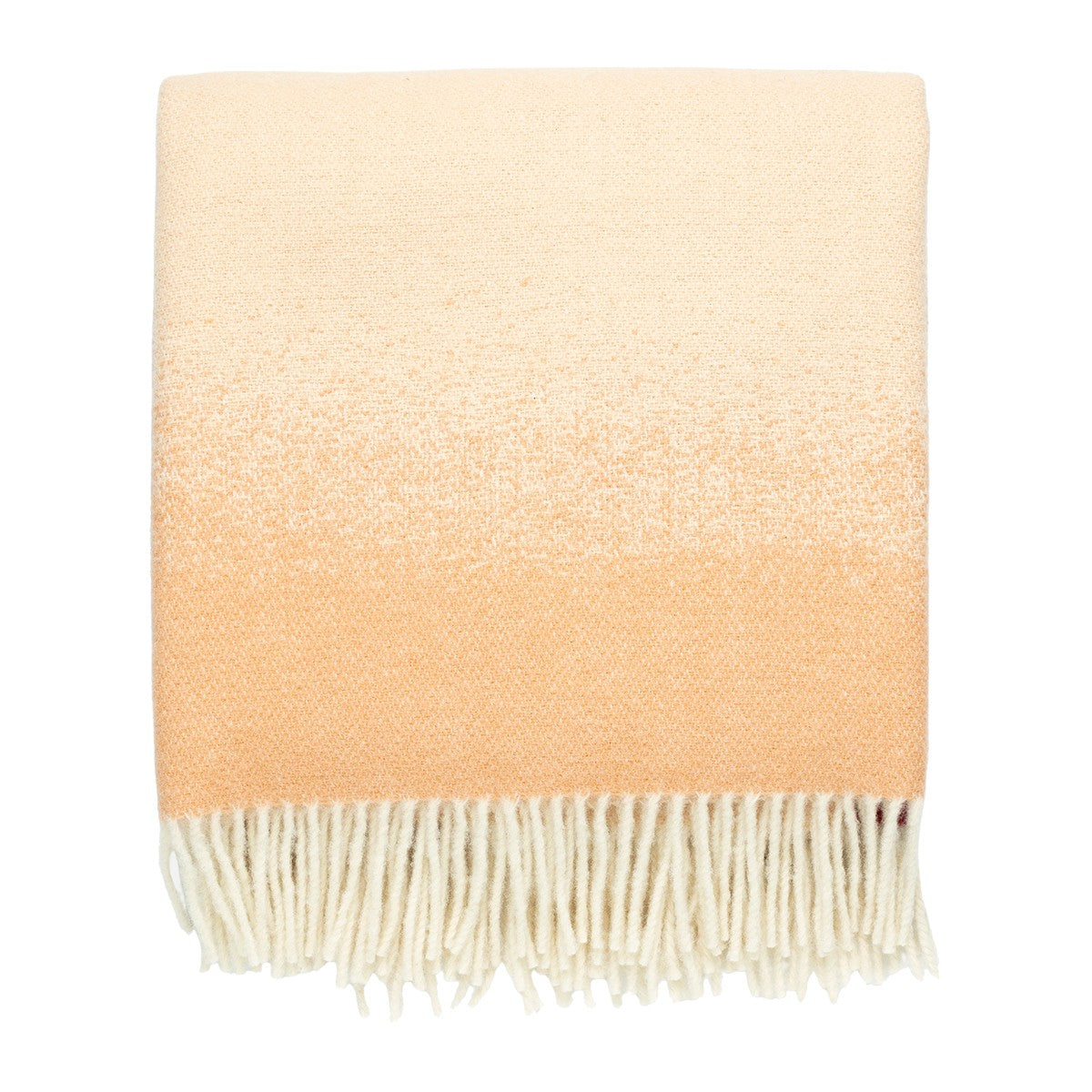 Marimekko Selanne Burgundy / Peach Wool Throw Blanket