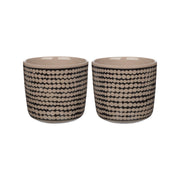 Marimekko Rasymatto Black / Terra Coffee Cups - Set of 2