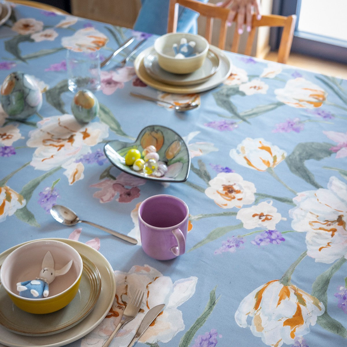 Pentik Helmililja Light Blue Cotton Fabric