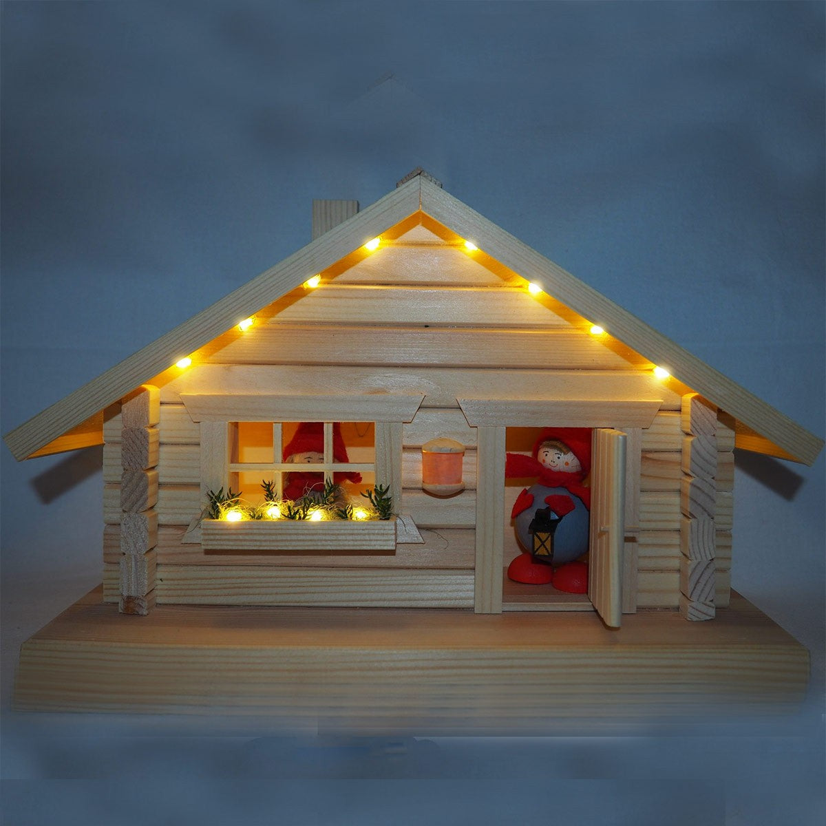 Finland House with Flag and Tonttus