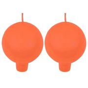 Festivo Orange Ball Candles - Set of 2