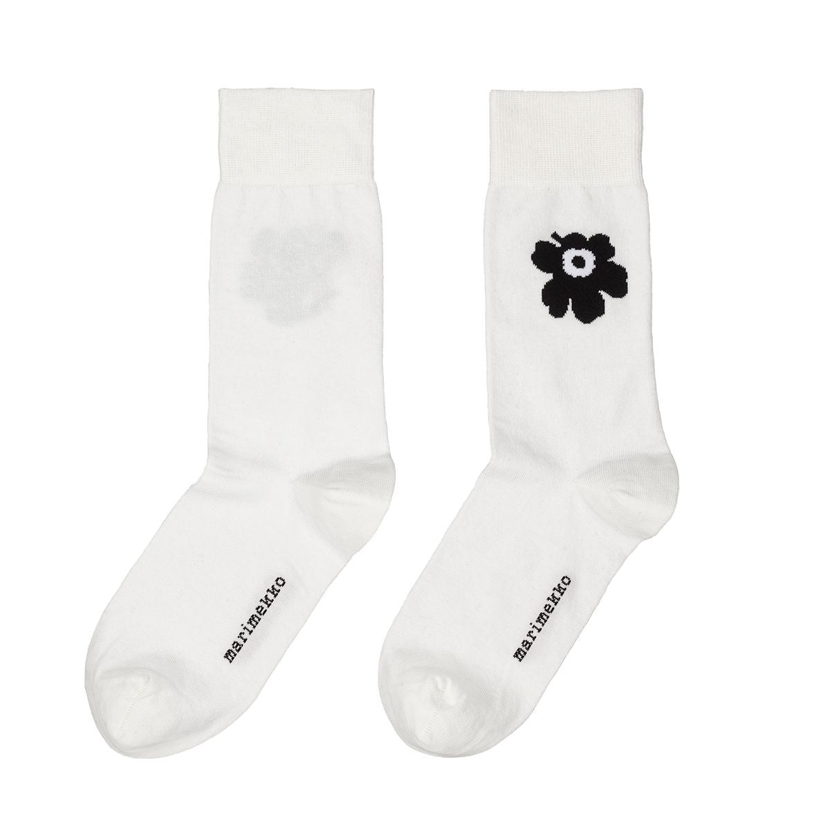 Marimekko Kasvaa Unikko Black / White Socks