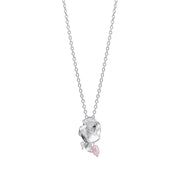 Kalevala Pink Ribbon 2024 Summer Night Rose Silver / Pink Necklace