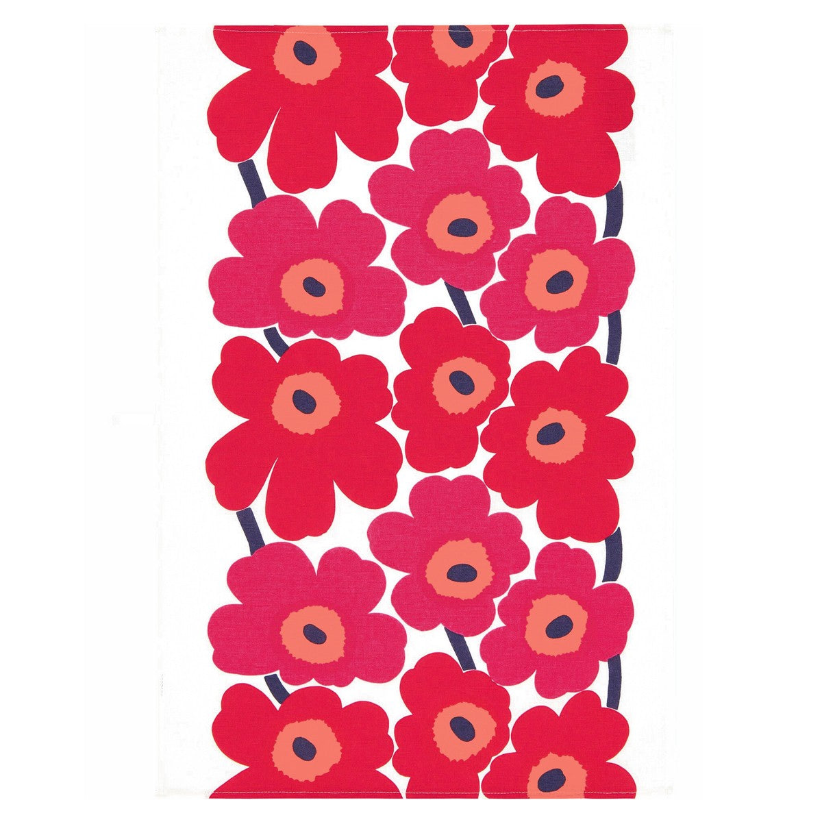 Marimekko Pieni Unikko Red Tea Towels - Set of 2