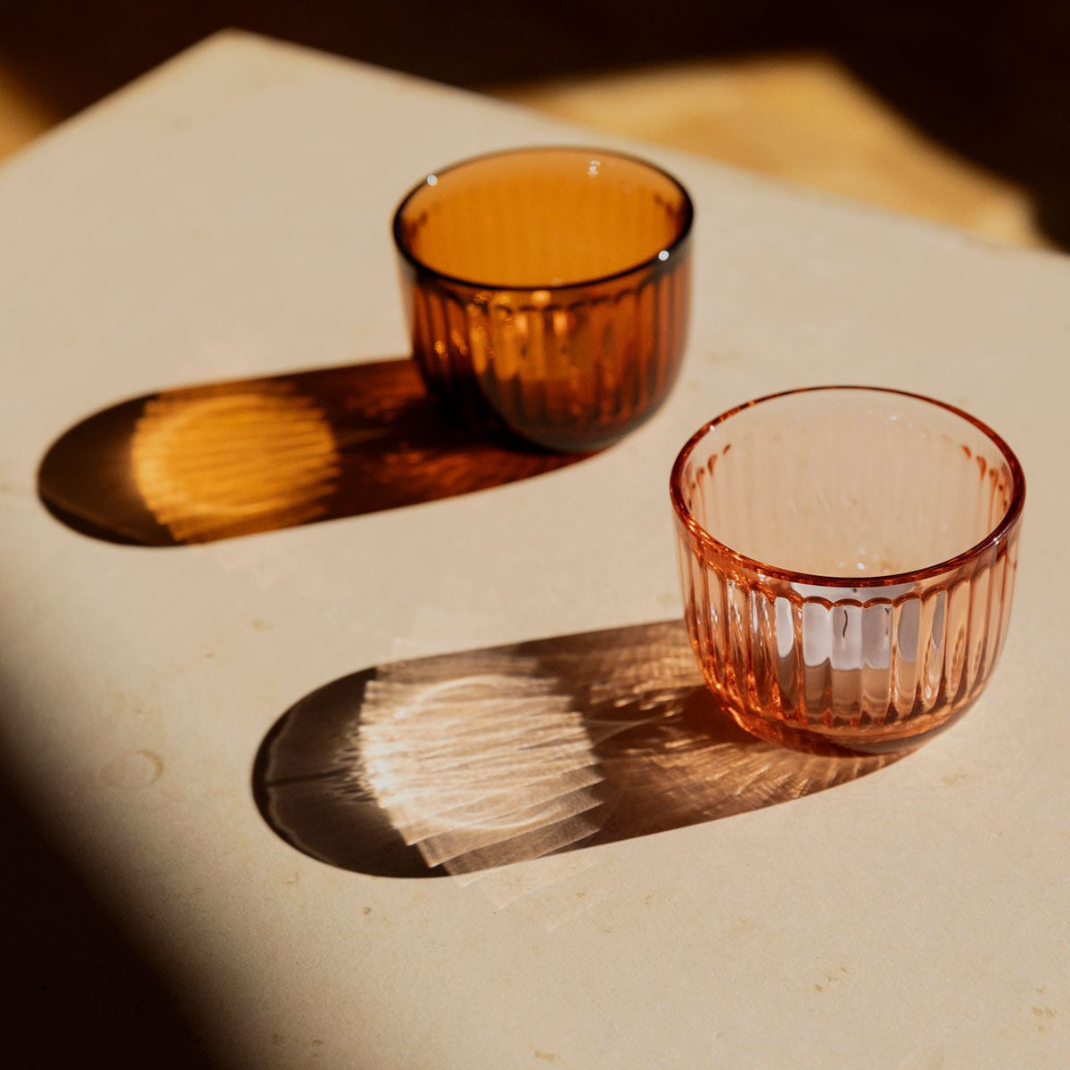 iittala Raami Salmon Pink Candle Holder