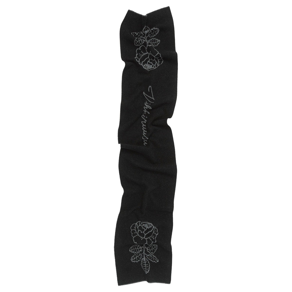 Marimekko Savellys Vihkiruusu Black / Grey Wool Scarf