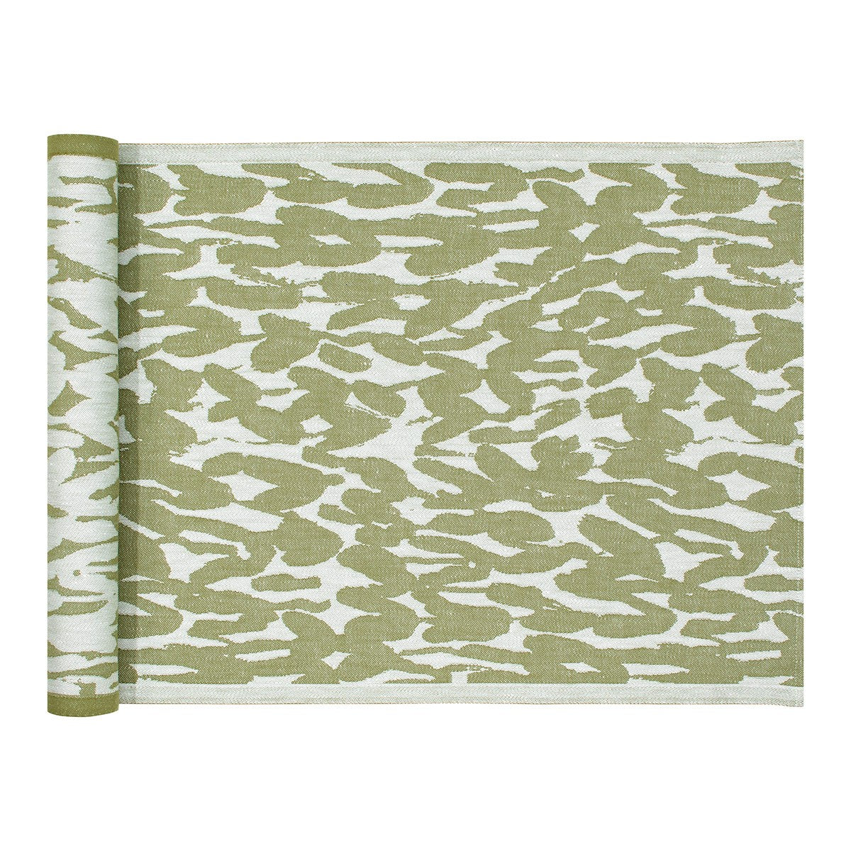 Lapuan Kankurit Jakala Olive / White Sauna Bench Cover