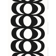 Marimekko Kaivo White / Black Cotton Fabric Repeat