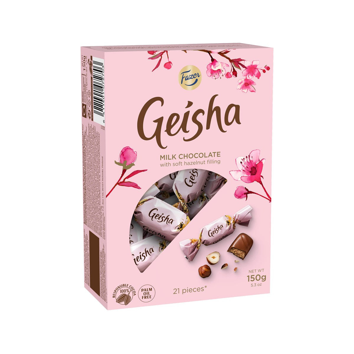 Fazer Geisha Milk Chocolate w/ Hazelnut Chocolate Box - 5-1/4 oz