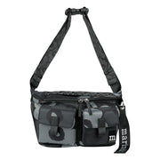 Marimekko Unikko Black / Grey Medium Sling Shoulder Bag
