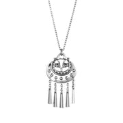 Kalevala Moon Goddess Silver Pendant Necklace