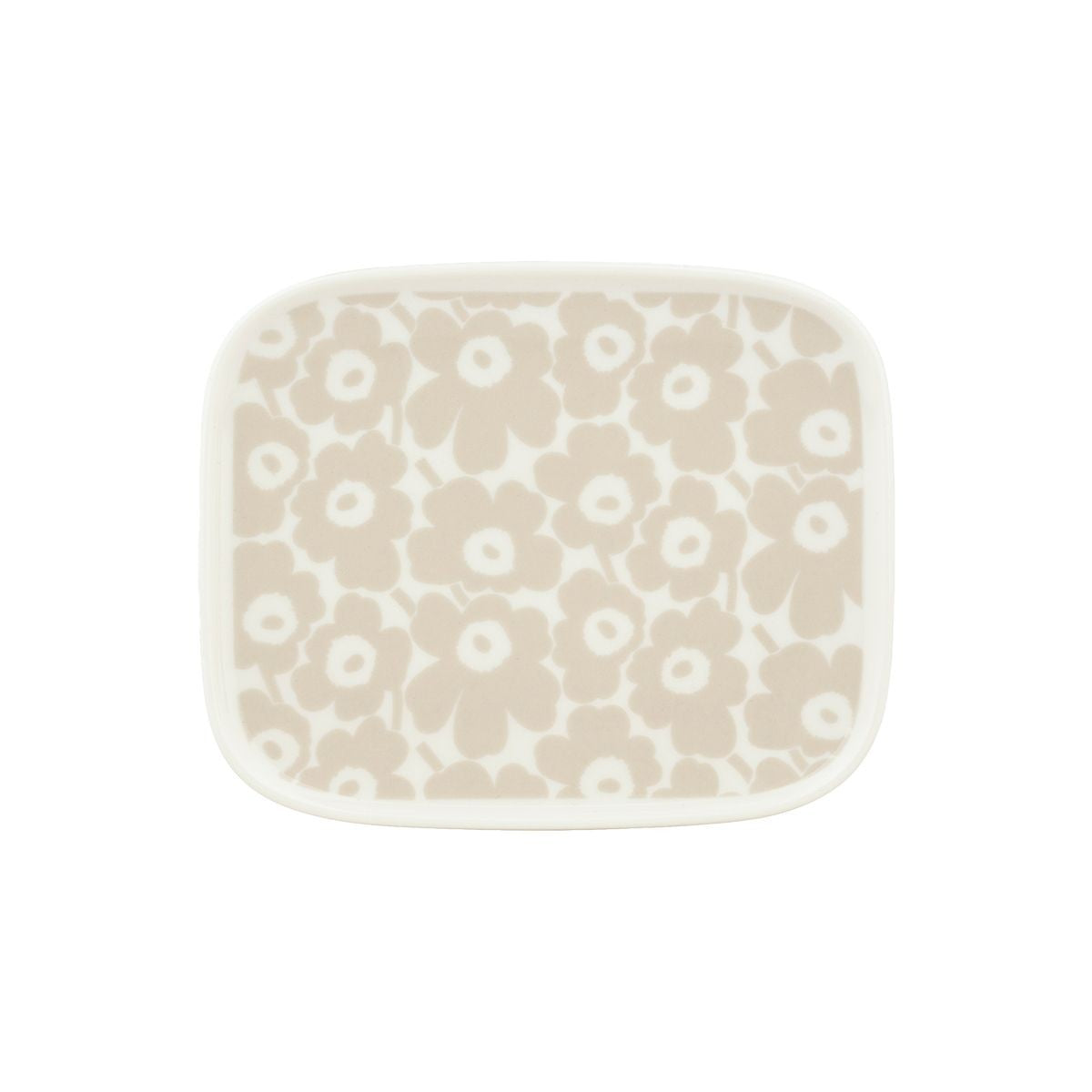 Marimekko Pikkuinen Unikko Sand / White Small Plate