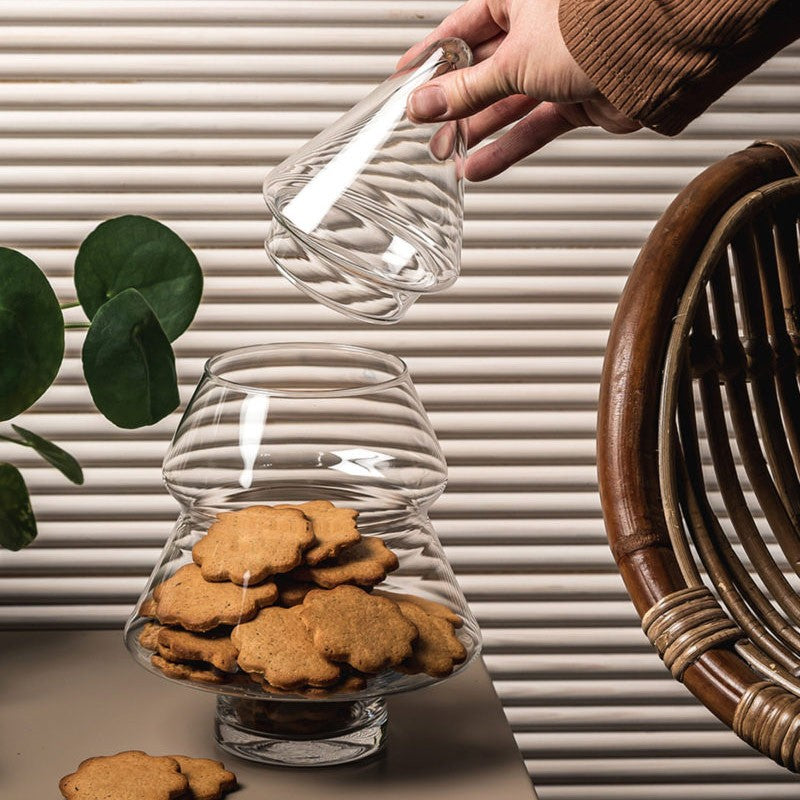 Muurla Glass Christmas Tree Jar - Large