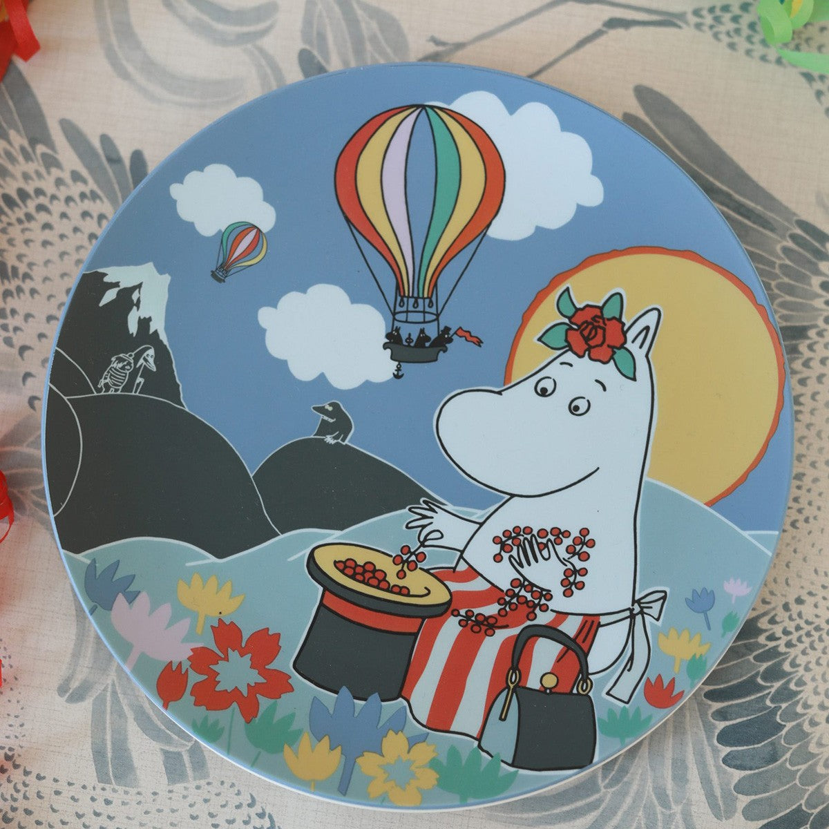 Moomin Festivities Blue / Multi Children's Plate