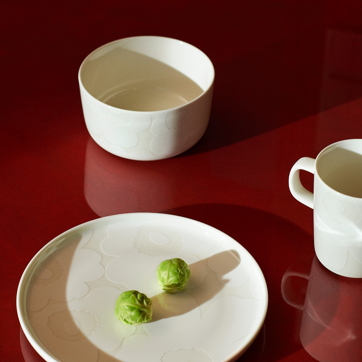 Marimekko Unikko White / Off White Soup / Cereal Bowl