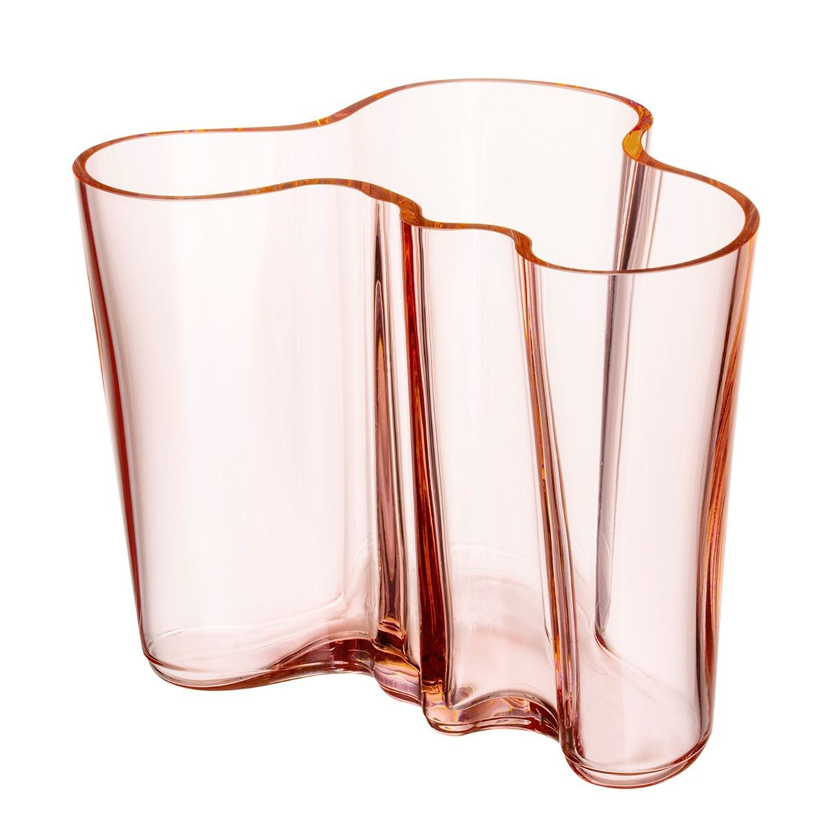 iittala Aalto Salmon Pink Vase - 6-1/4"