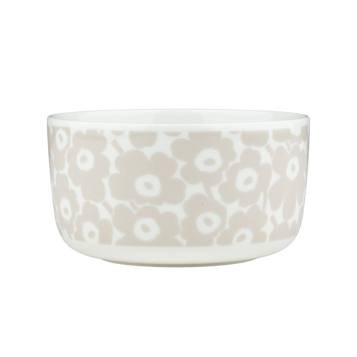 Marimekko Pikkuinen Unikko Sand / White Soup / Cereal Bowl