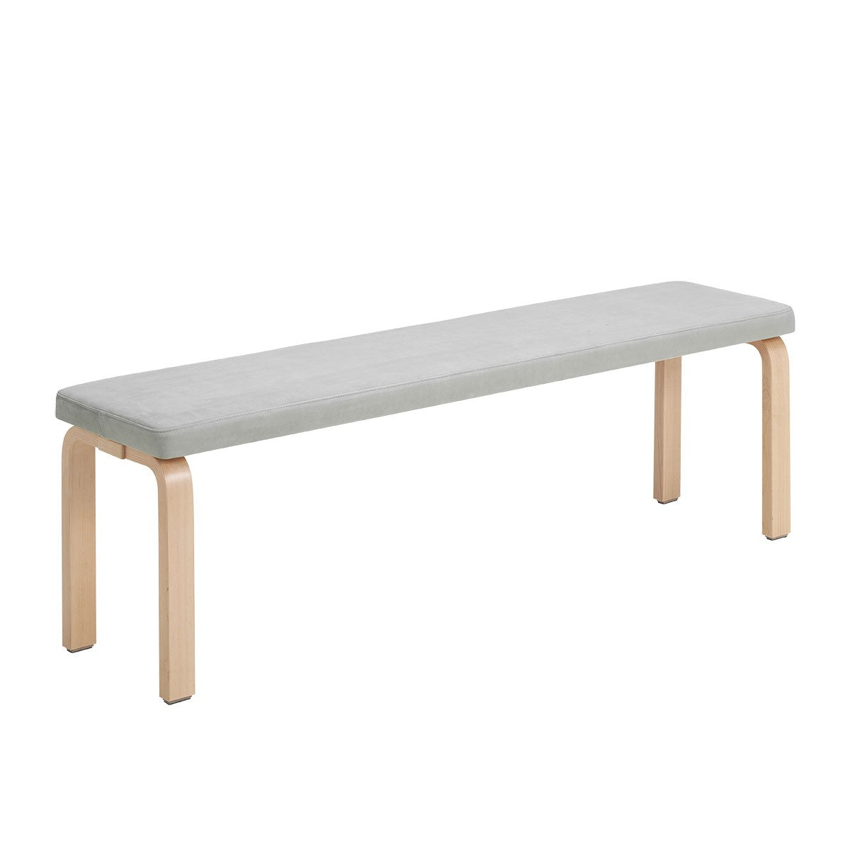 Artek Alvar Aalto Bench 168B - Upholstered Seat w/ Birch Legs