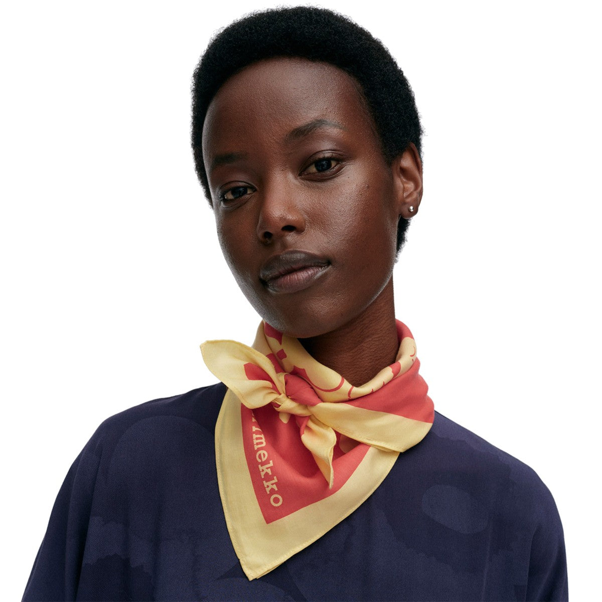 Marimekko Keskio Pioni Red / Yellow Scarf