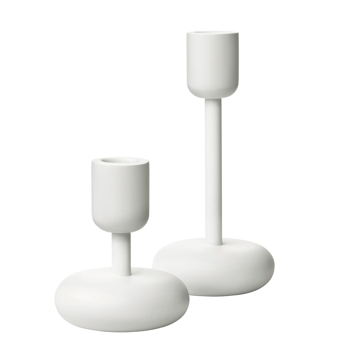 iittala Nappula White Candle Holders - Set of 2