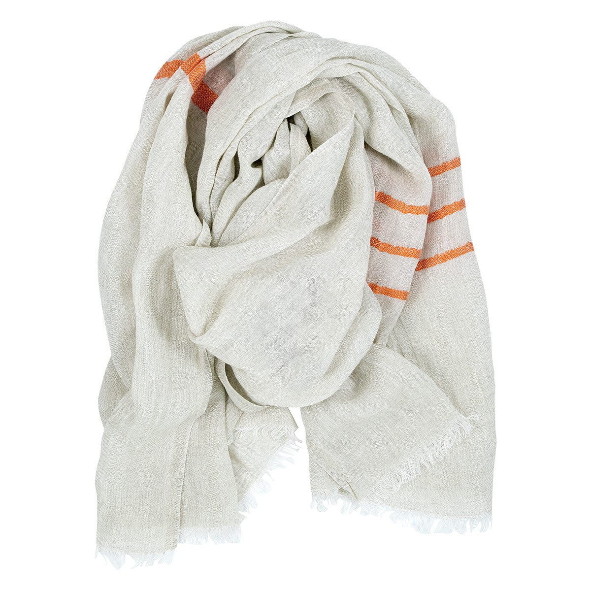 Lapuan Kankurit Usva Beige / Orange Scarf