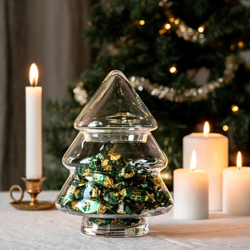 Muurla Glass Christmas Tree Jar - Medium