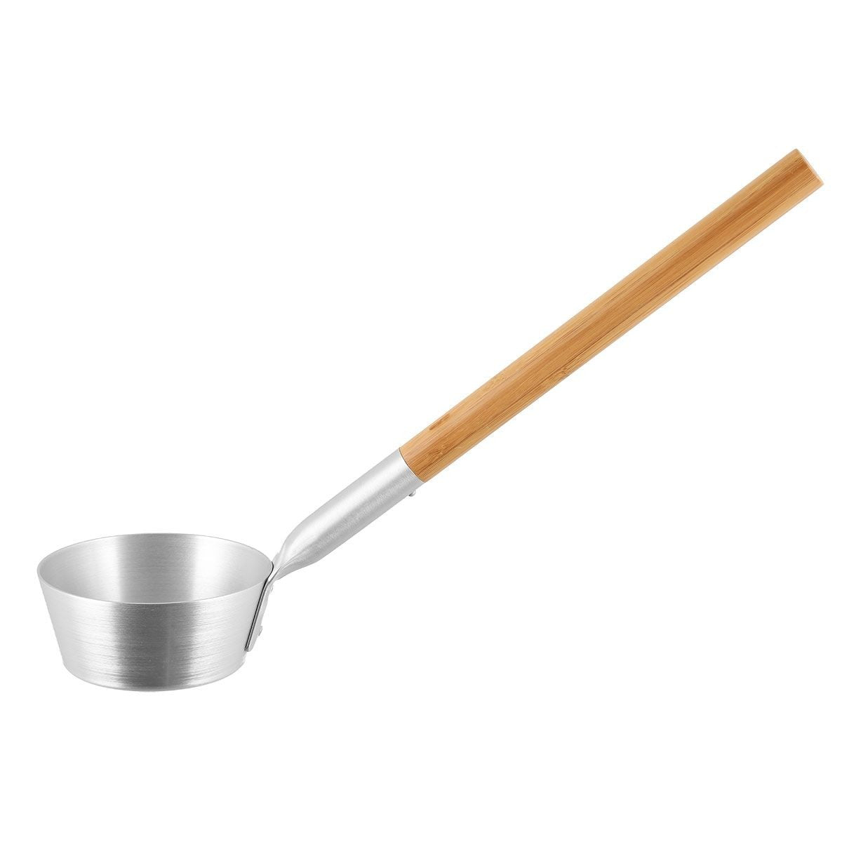 Rento Aluminum / Bamboo Silver Sauna Ladle