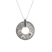 Korunilo Big Silver Moon Necklace