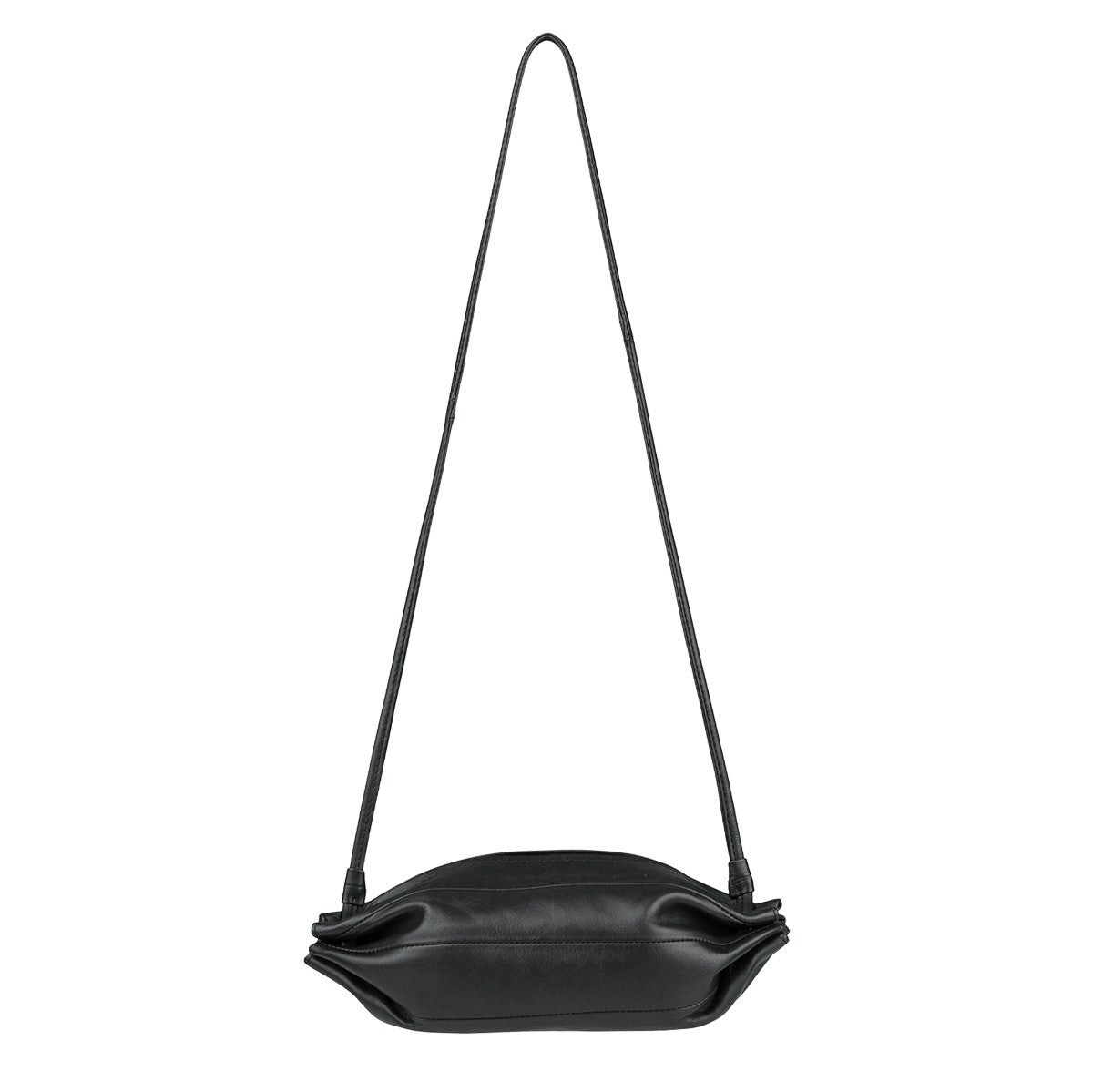 Marimekko Pikku Karla Black Leather Shoulder Bag