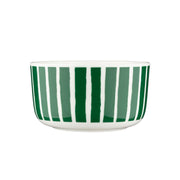 Marimekko Piccolo Green / White Soup / Cereal Bowl