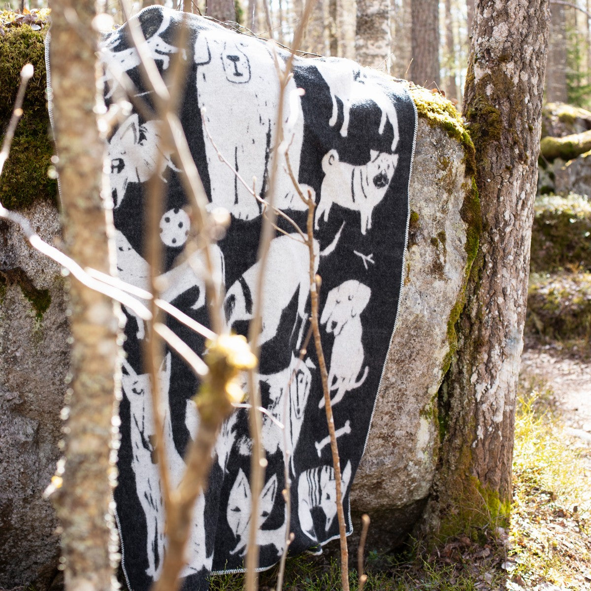 Lapuan Kankurit Koirapuisto Black Wool Blanket