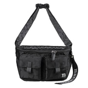 Marimekko Unikko Black Medium Sling Shoulder Bag