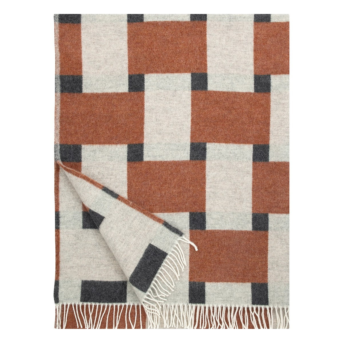 Lapuan Kankurit Punos Cinnamon / Beige / Black Wool Blanket
