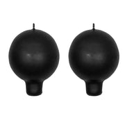 Festivo Black Ball Candles - Set of 2