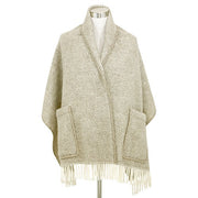 Lapuan Kankurit Maria Taupe / Ivory Wool Pocket Shawl
