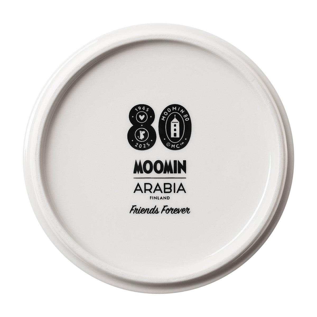 Arabia Moomin Friends Forever Cookie Jar - 80th Anniversary